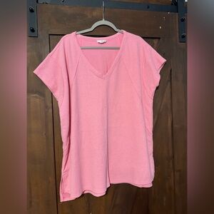 ANDREE BY UNIT Pink Textured Top